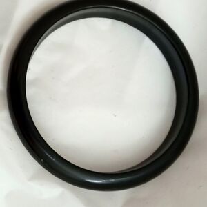 Vintage 1940s Black Bakelite Bangle Bracelet